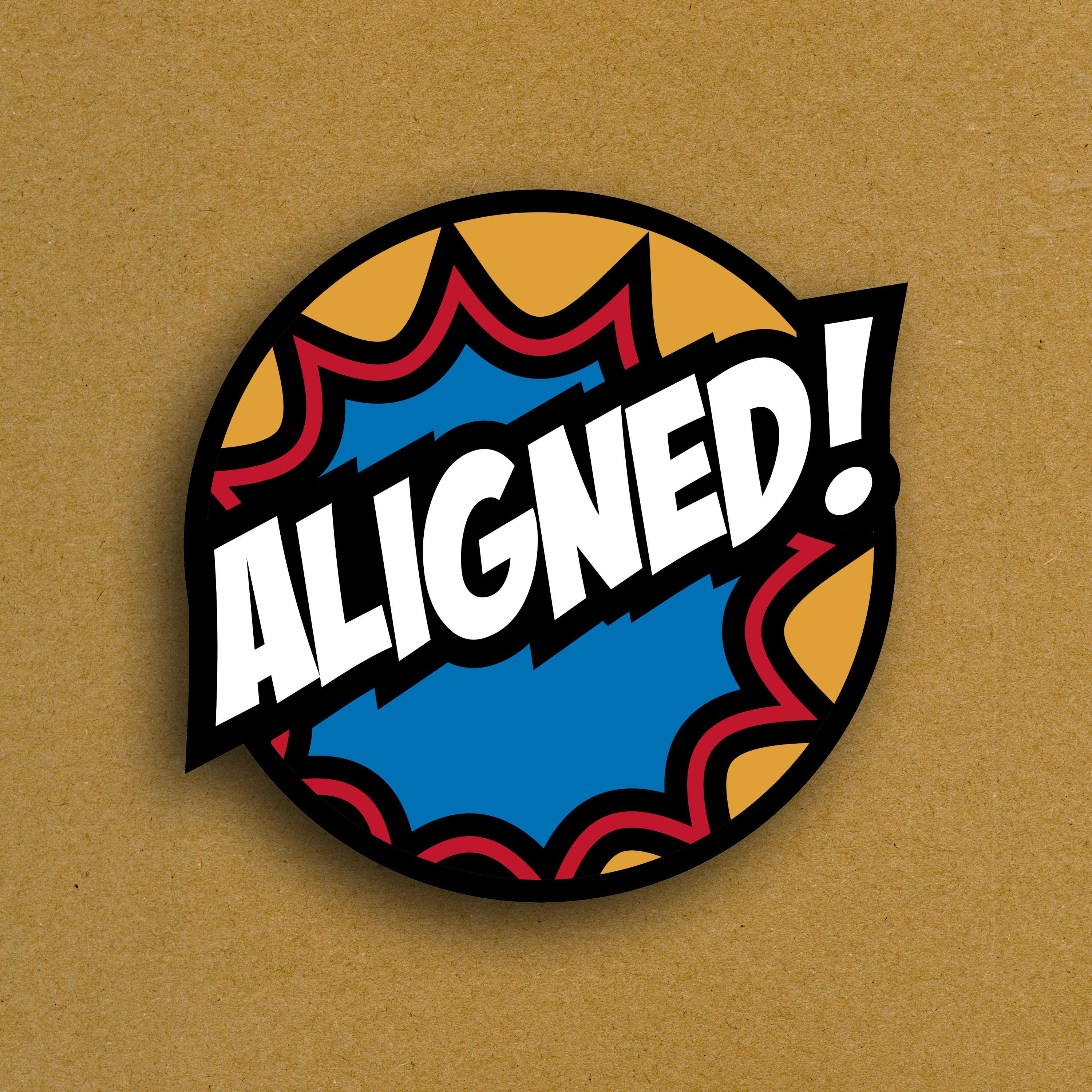 Aligned! Vinyl Sticker - Etsy