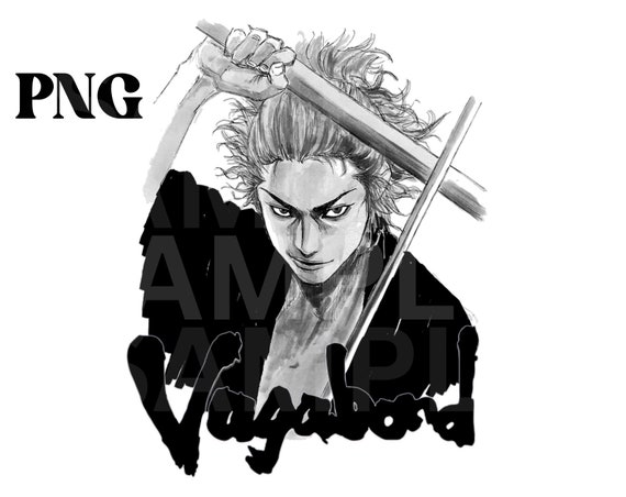 Vagabond Manga PNG 90s Manga, Retro Aesthetic Anime Png, Miyamoto Musashi,  Matahachi Honiden, Graphic Vagabond Png 