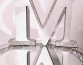 Mdf free standing letters alphabet for Decortion gift, silver laser cut alphabets and letters,birthday party Decortion 15cm,wooden Letters
