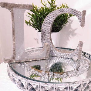 Letras del alfabeto de MDF independientes para decoración de regalos, letras y alfabetos cortados con láser plateados, decoración de fiesta de cumpleaños de 15 cm, letras de madera