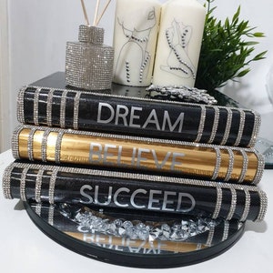 Luxury bling books stacked,table decoration boks,personalised book stacked,gold bling home decoration,Gift book stacked,Christmas Gift Bok