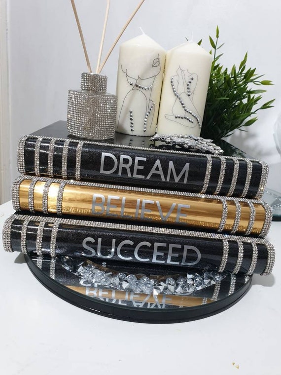 Luxury Bling Books Stacked,table Decoration Boks,personalised Book