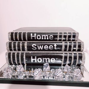 Glam books, Books stacked, books set,gift book,Bling books for Decortion, designer books, table decoration book, Christmas gift decoration