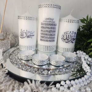 Islamic candle gift set,Luxury Islamic Home Decortion,Arabic calligraphy candles,Islamic Home Decortion,Islamic gift,Hajj Umrah Gift set