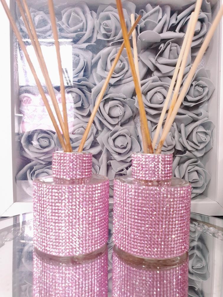 2x Pink Bling Reed Diffuserfragrance Reed Diffuserluxury | Etsy