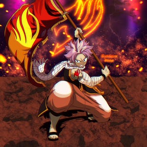 Anime Poster | Fairy Tail Poster Print | Natsu Dragneel | Fairy Tail Anime Wall Decor | Fantasy Art Gift | Anime Print | Anime Lovers Gift