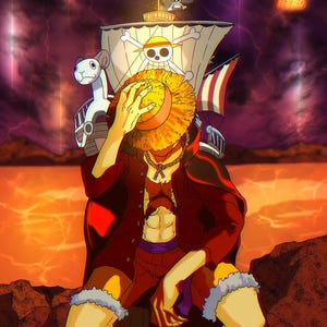 Monkey D. Luffy Anime Poster: One Piece Wall Art