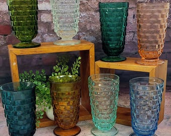 Vasos para té helado con base cubista/cúbica Whitehall: ¡colores a tu elección!