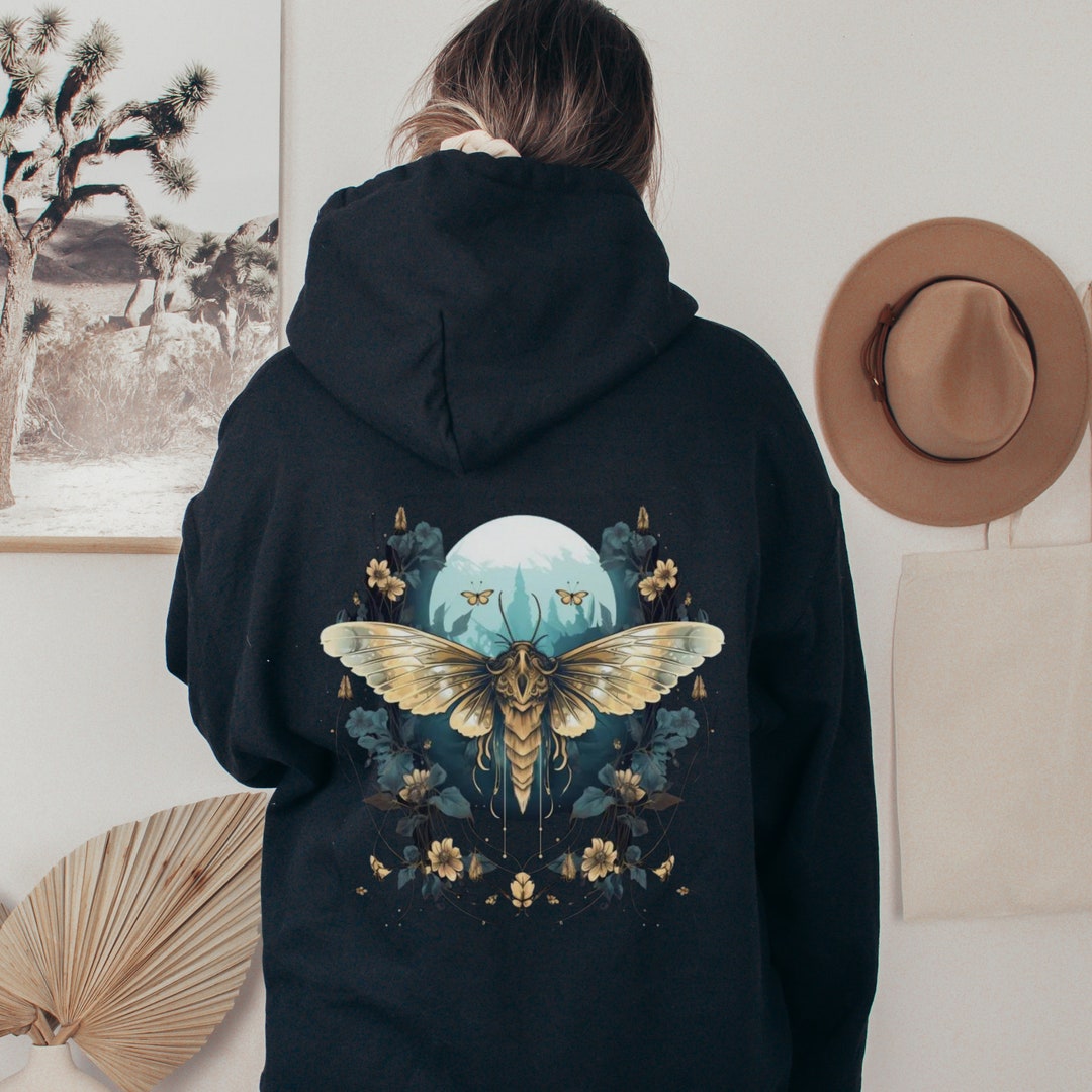 Deathhead Moth Moth Hoodie Moth Shirt Moth Sweatshirt Death Etsy