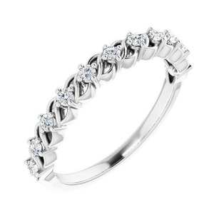DESIGNER WEDDING RING for her, Diamond Ring for her, Anniversary Gift for her ,14K Gold and Diamond Wedding ring by Kiesh Jewelry