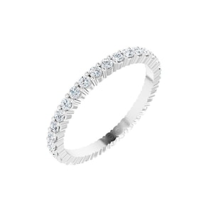 ART DECO RING, Eternity Ring, Diamond Wedding Band, 14K massief goud echte diamanten ring, volledige eeuwigheid trendy verlovingsring, kerstcadeau