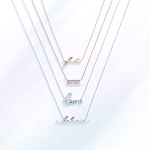 Minimalist LOVE NECKLACE,