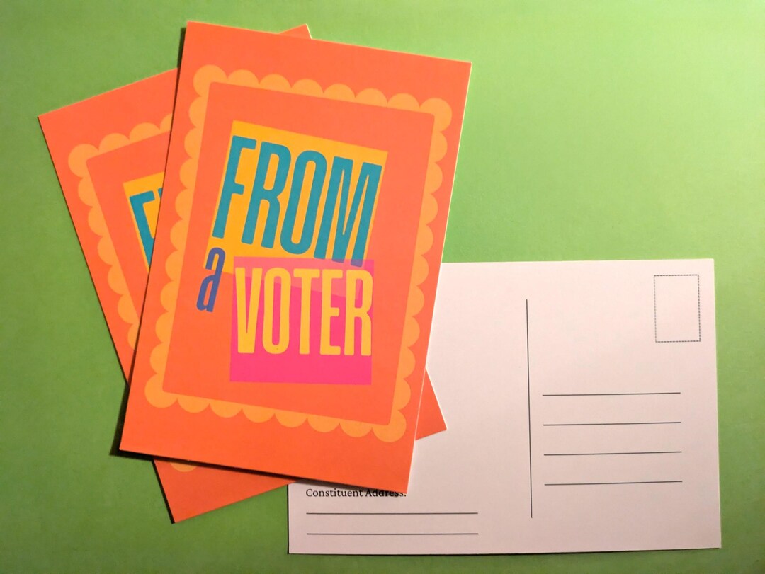 From a Voter | Postcard Set | Write to Your Representatives, Make Your ...