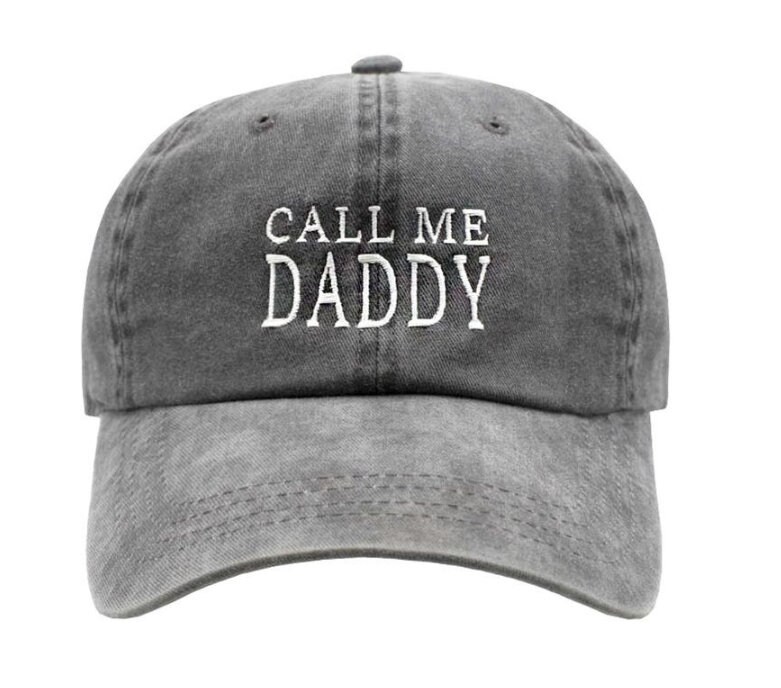 Call Me Daddy Dad Hat Washed Black Etsy