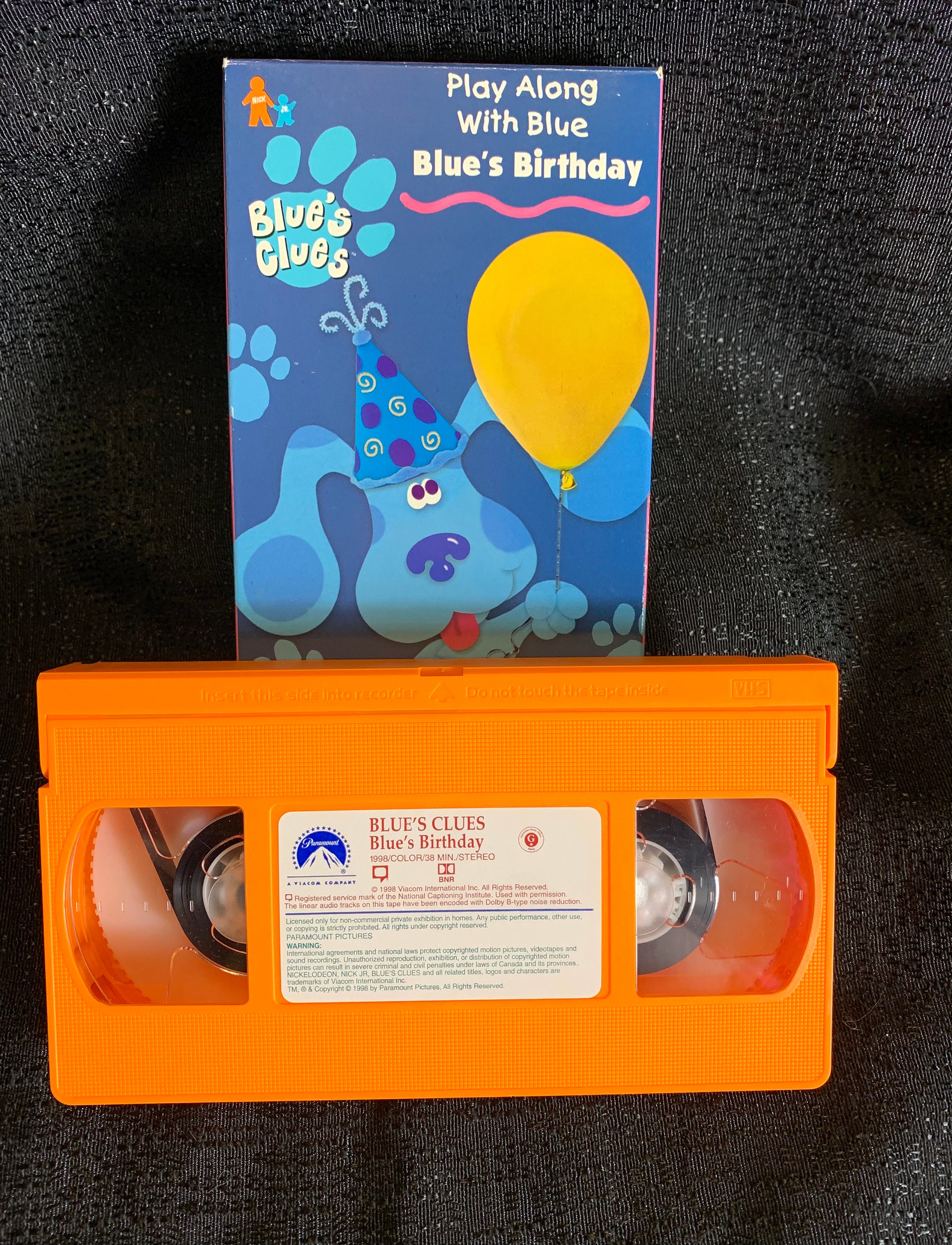 Blue's Clue's Blue's Birthday VHS 1998 Original - Etsy