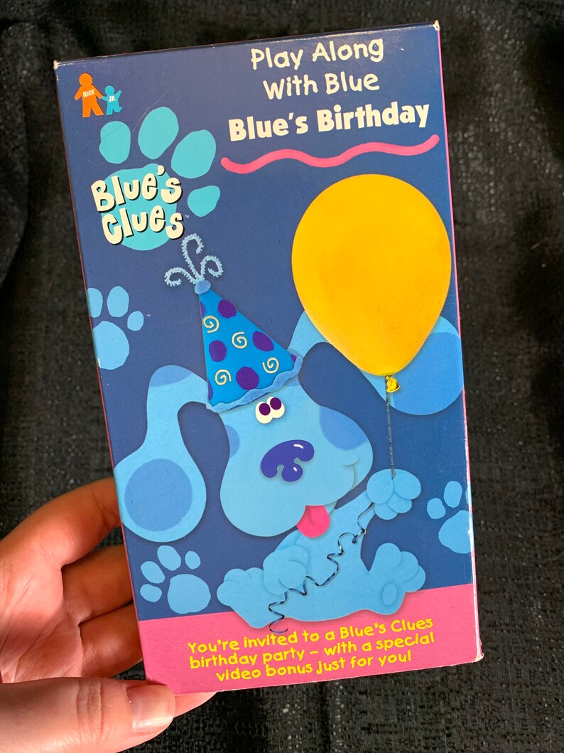 Blue's Clue's Blue's Birthday VHS 1998 Original - Etsy