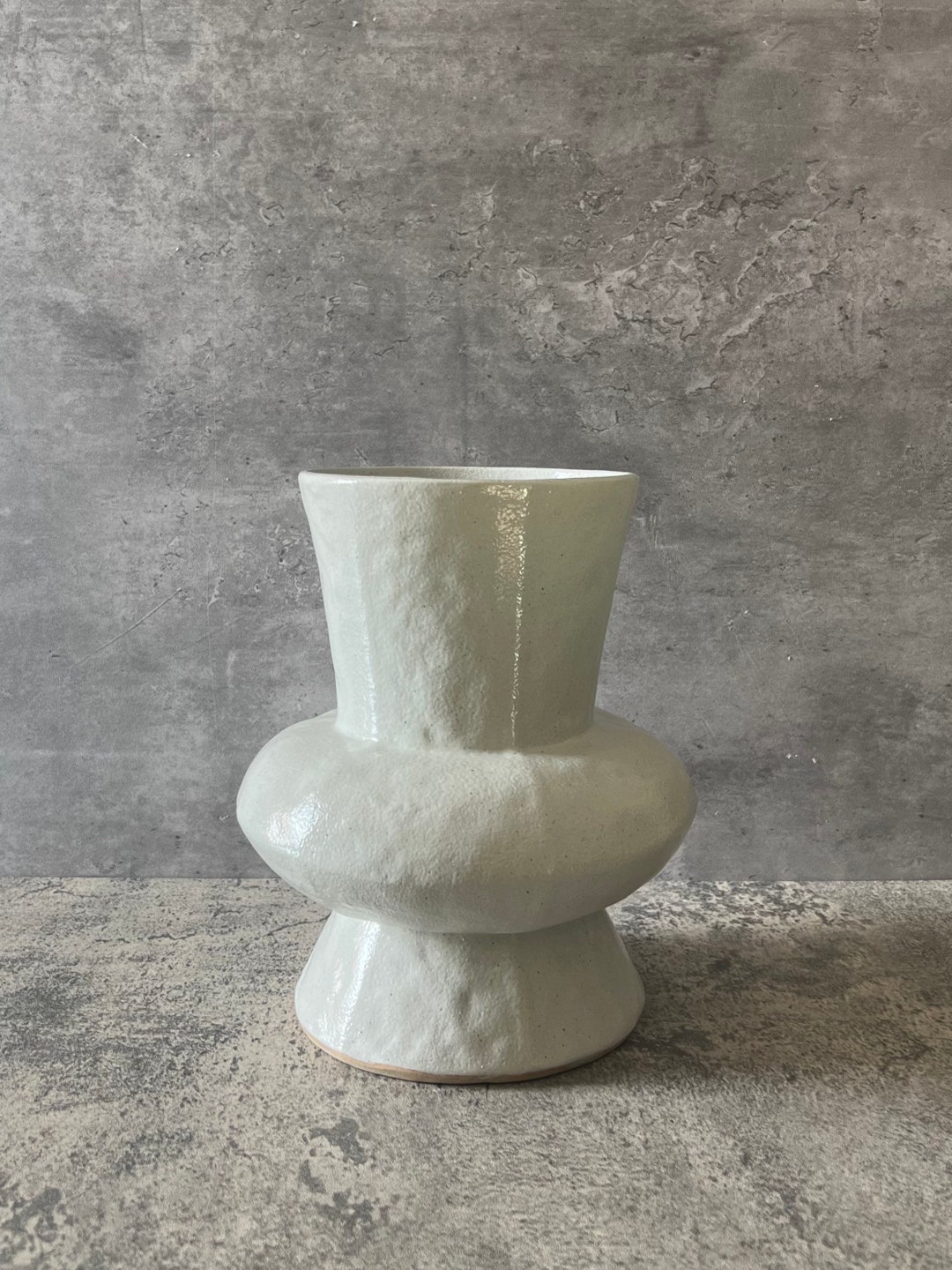 Organic Modern Ceramic Vase white - Etsy