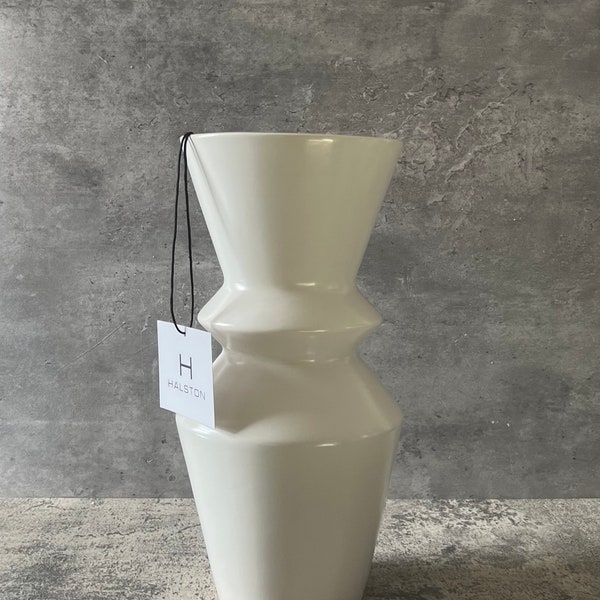 White Ceramic Vase Etsy