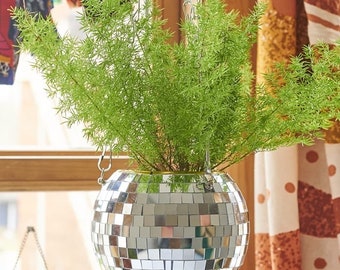 Disco Ball Hanging Planter