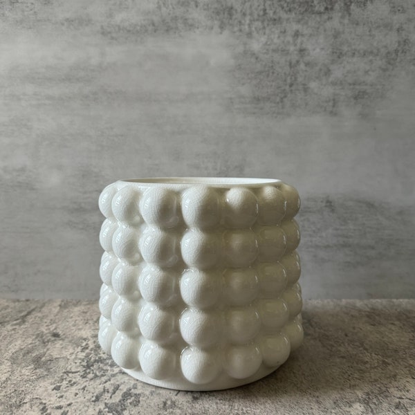 Crackled Bubble Ceramic Planter