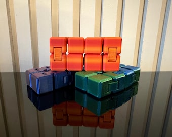 Fidget Cube, Infinity Cube, stressverlichter, zintuiglijk speelgoed, Fiddle Cube, 3D-geprint gadget, bureauspeelgoed, kousvuller, fidget spinner, ADHD