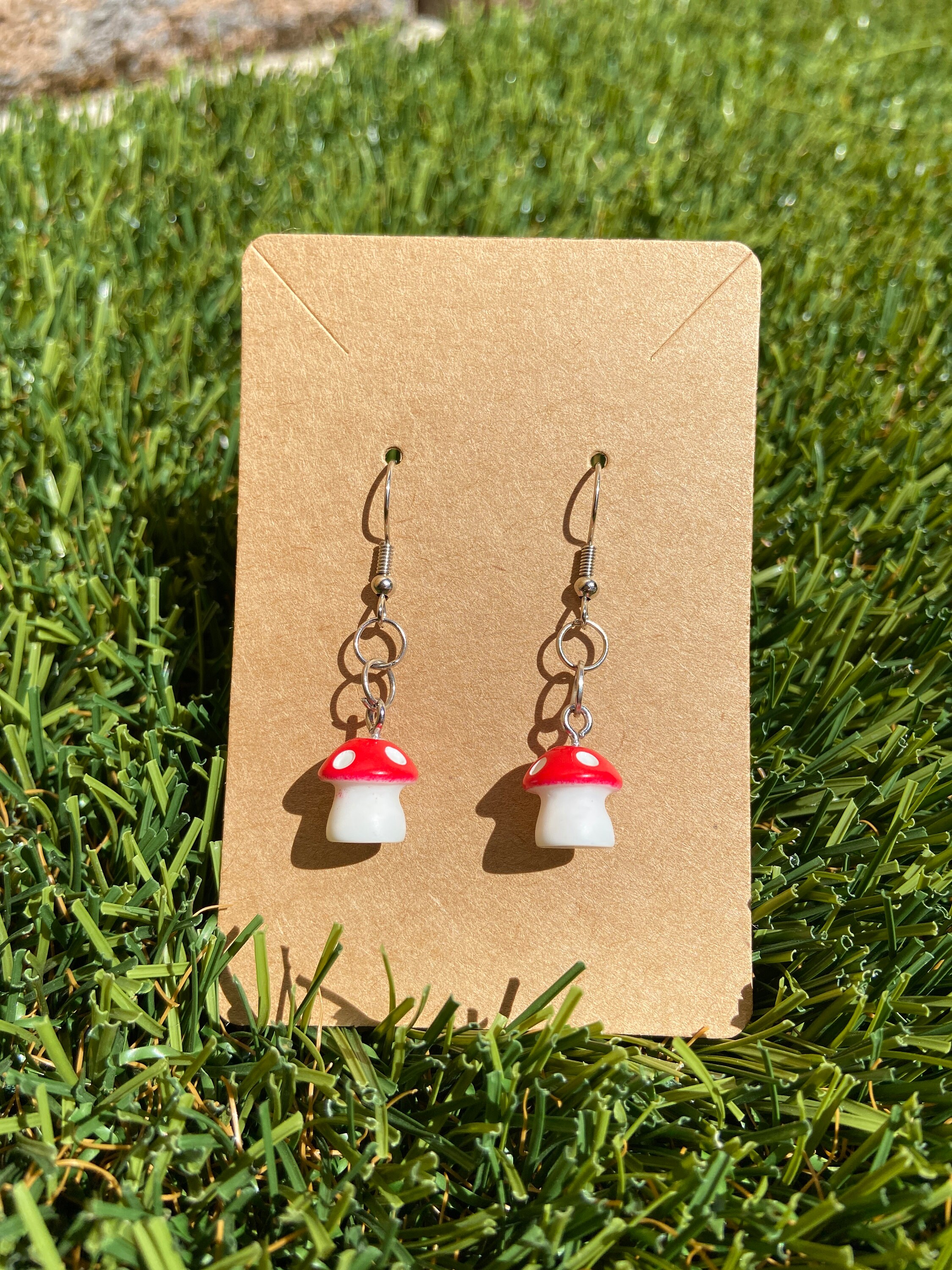 Mushroom Earrings Etsy