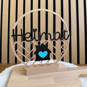 3D Druck Loop / Heimat / Türschild / Wandbild