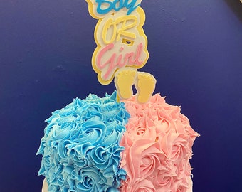Gender reveal topper