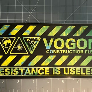 Vogon Constructior Fleet bumper sticker