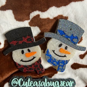 Snowman with Scarf freshie
