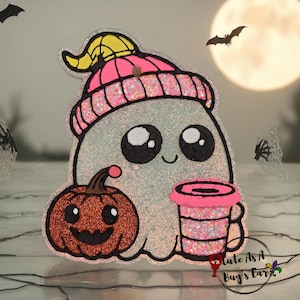 Ghost with Pumpkin & Coffee freshie