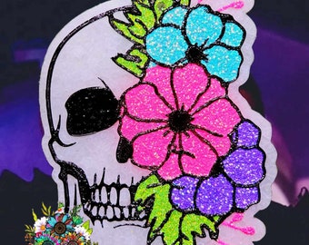 Skull with Flowers freshie