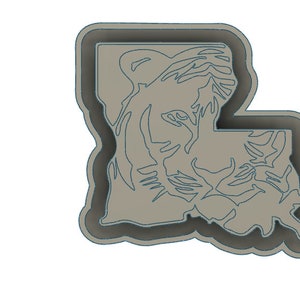 Louisiana Tiger Freshie Blank pour le moulage du fichier d'imprimante 3D STL