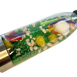 Bottiglia sensoriale di St. Patty, Bottiglia cerca e trova, Bottiglia per calmarti, Giocattolo Fidget, Bottiglia sensoriale per l'autismo, Giocattolo sensoriale, Baby Sensory-Made by an OT