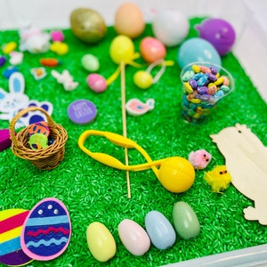 Ostern Sensory Bin, Ostern Korb Stuffer, Ostern Kinder Geschenk, Sensorisches Spielzeug, Aktivität Kit, Sensory Kit, Kleinkind spielen -Made by a OT