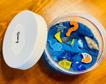 Dory Sensory Jar, Nemo Gift, Kids Gift, Toddler Gift, Pretend Play, Sensory Toy, Sensory Play, Sensory Bin-designed by an OT