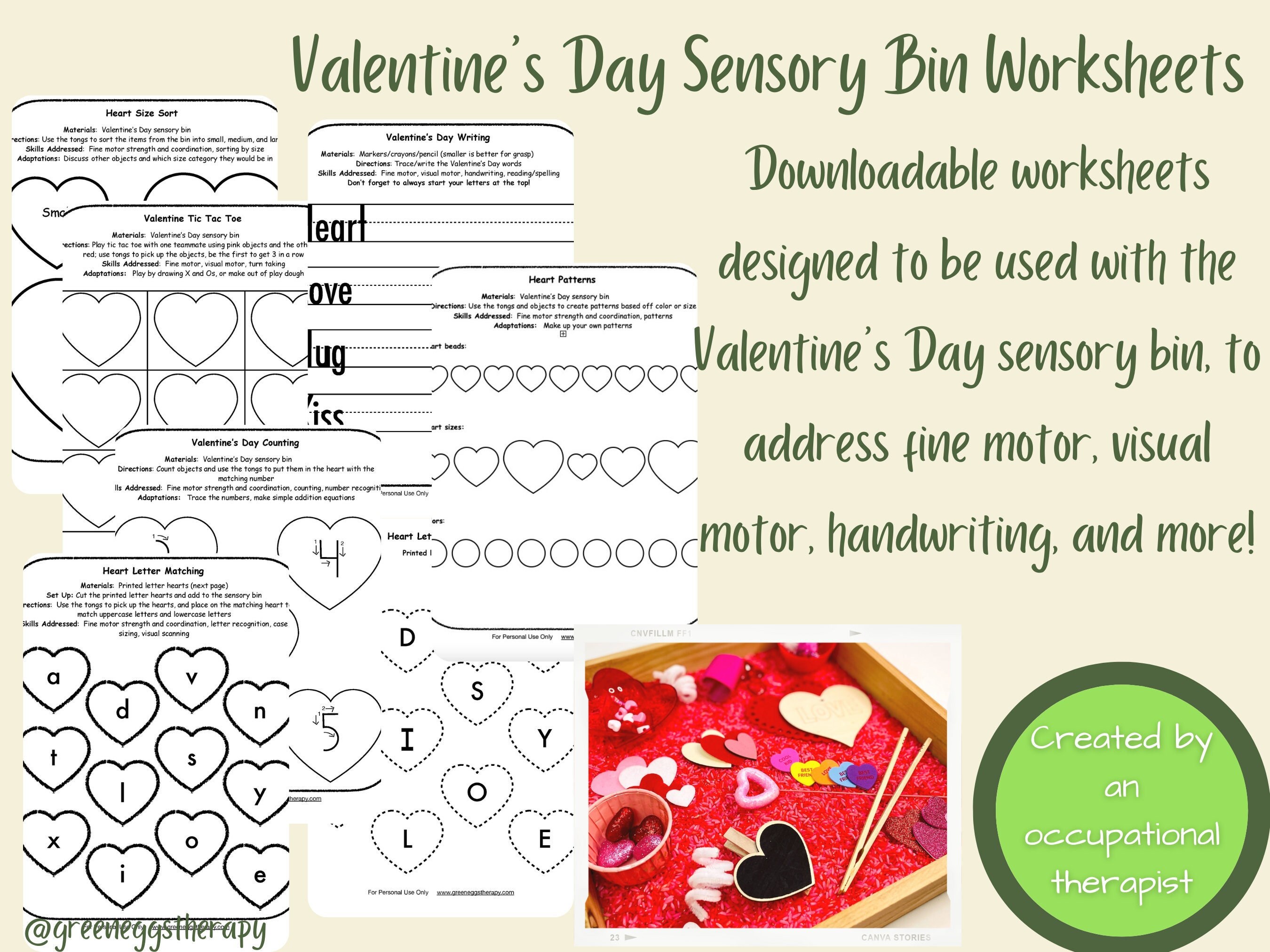 Valentine's Day Sensory Kit, Valentine Gift for Kids, Valentines Gift for  Toddlers, Sensory Gifts for Kids, Kids Gift, Toddler Gift 
