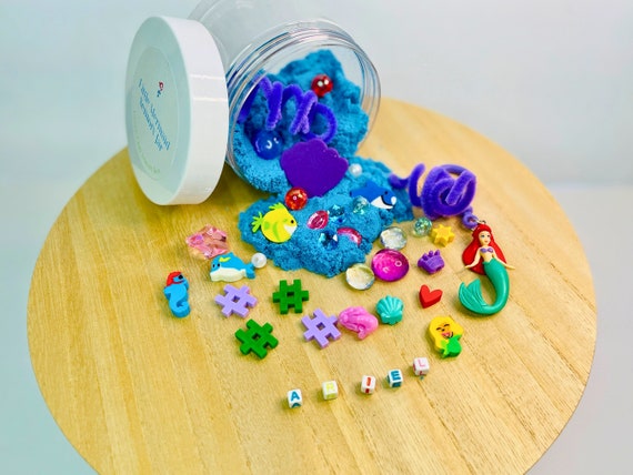Ariel Sensory Jar, Little Mermaid Sensory Jar, Kinetic Sand Sensory Jar, Kinetic  Sand Sensory Kit, to Go Jar, Kinetic Sand Kit, Disney OT 