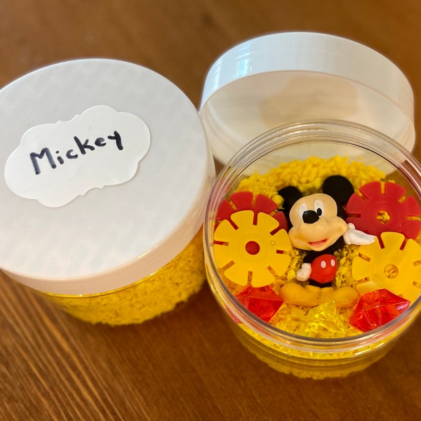 Mickey Sensory Jar, Mickey Gift, Kids GIft, Toddler Gift, Pretend Play, Sensory Toy, Sensory Play, Sensory Kit-designed by an OT