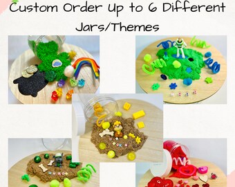 Sensory Jar, Sensory Kit, Sensory Play, Sensory Gift, Kids Gift, Party Favor Kids, Toddler Gift, Sensory Toy, Custom Order Variety Pack
