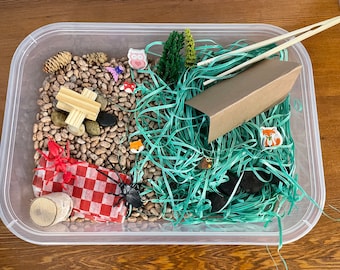 Camp Sensory Bin, Camp Activity, Pretend Play, Sensory Toy, Play Kit, Activity Kit, Sensory Kit, Sensory Box, Toddler Play-Designed by an OT