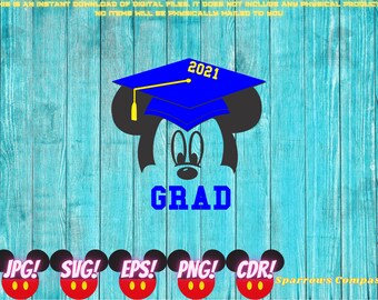Download Graduate Mickey Svg Etsy