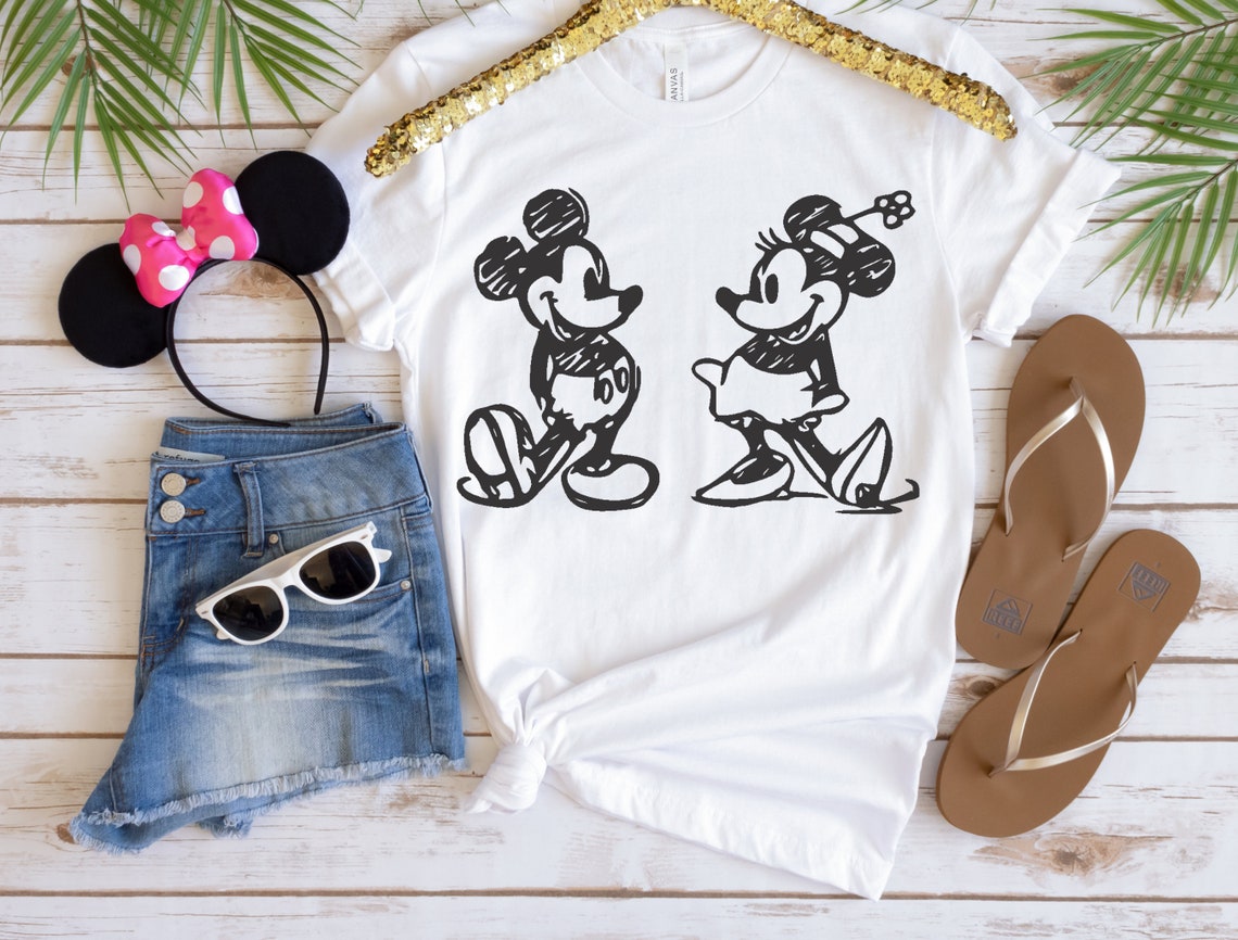 Download Disney SVG Vintage Mickey and Minnie Mouse Digital File ...
