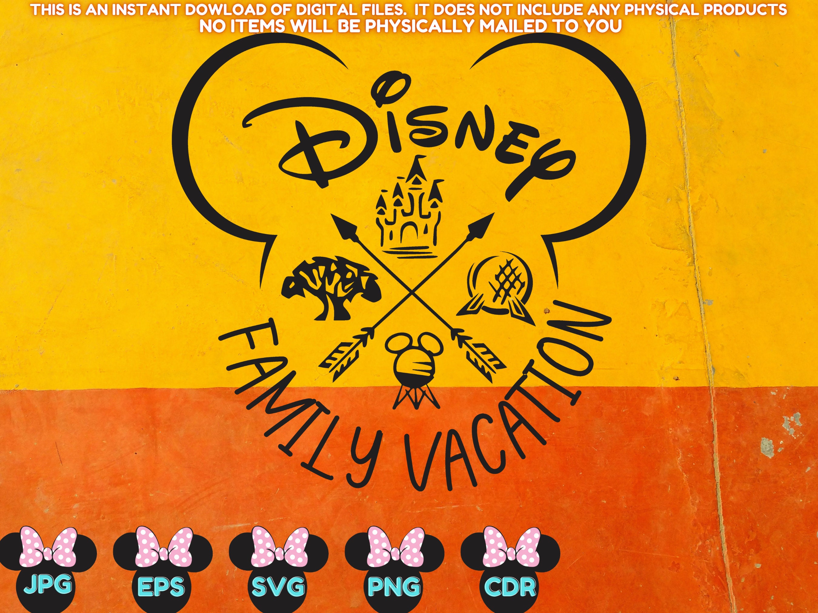 Disney SVG Disney Family Vacation 2021 Solo archivo digital | Etsy