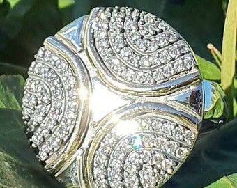 Sterling Silber schimmernder Ring