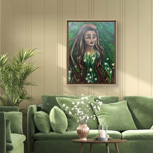 Verwurzelt- Original Acrylbild auf Leinwand