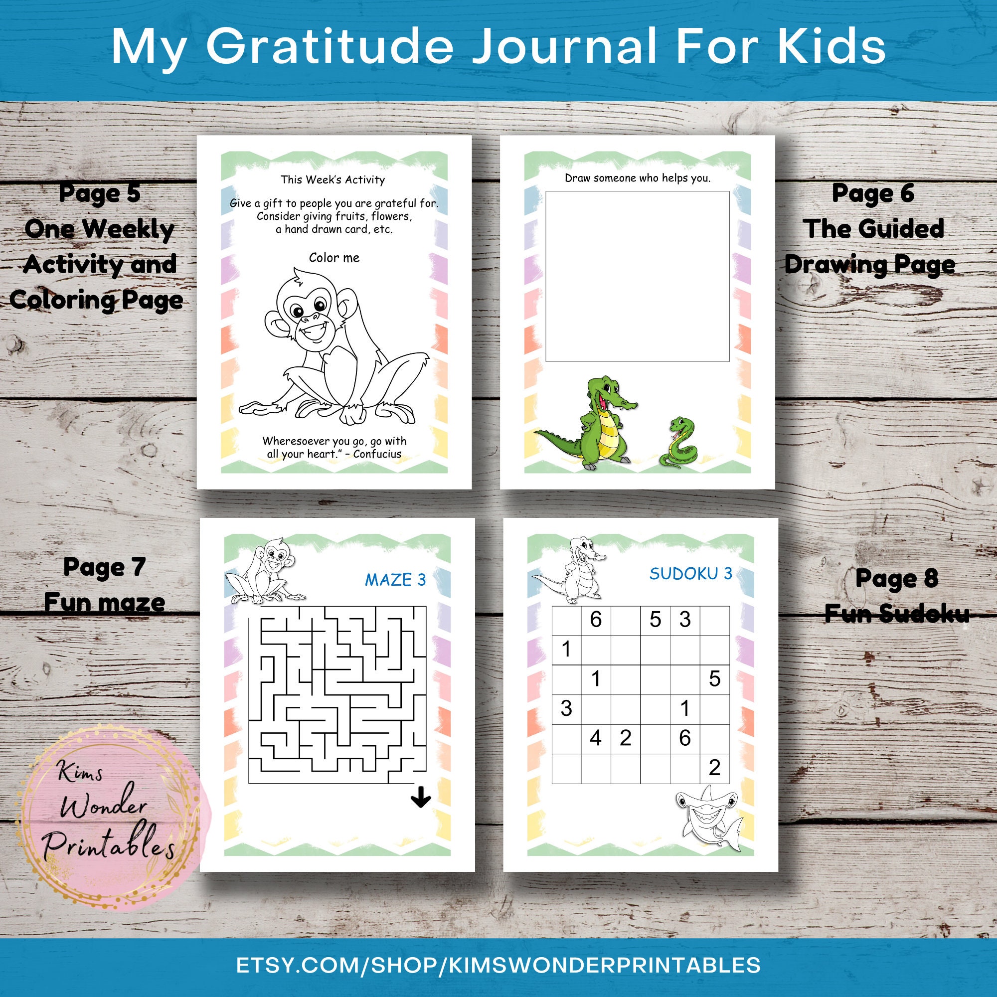 Printable Gratitude Journal For Kids (to Help Your Child, 51% OFF