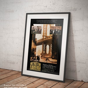 Poster C'era una volta in America (Once Upon a Time in America) - Riproduzione Vintage Manifesto Cinema Film Affiche Giclee Stampa Fine Art