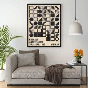 Poster Vintage Bauhaus 1923 Riproduzione Giclee Stampa Artistica Fine Art su Carta Fotografica Satinata 240 gr ideale per Decorazione Casa