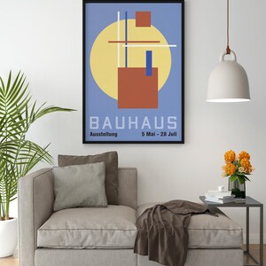 Poster Vintage Bauhaus Riproduzione Giclee Stampa Artistica Fine Art su Carta Fotografica Satinata 240 gr ideale per Decorazione Casa